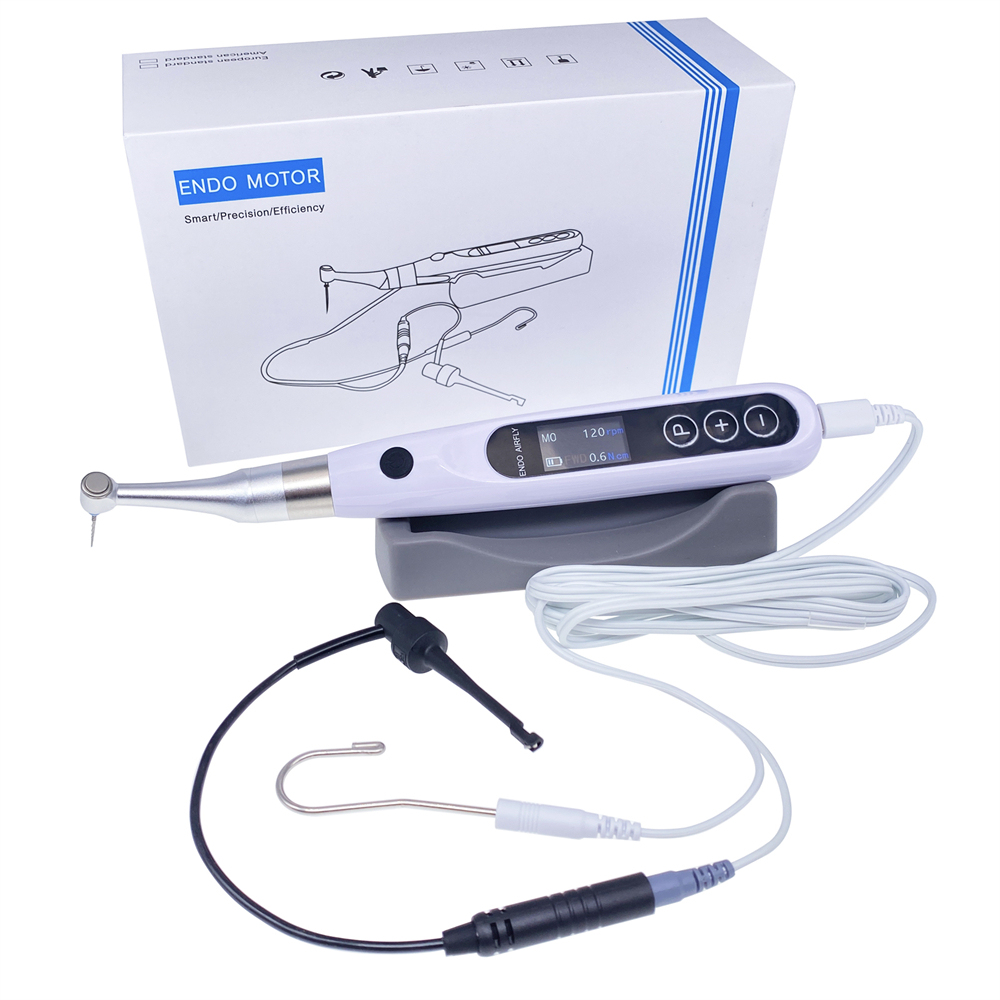 Dental Endodontic Motor with Apex Locator 2 in 1 Endo Motor 16:1 Contra Angel