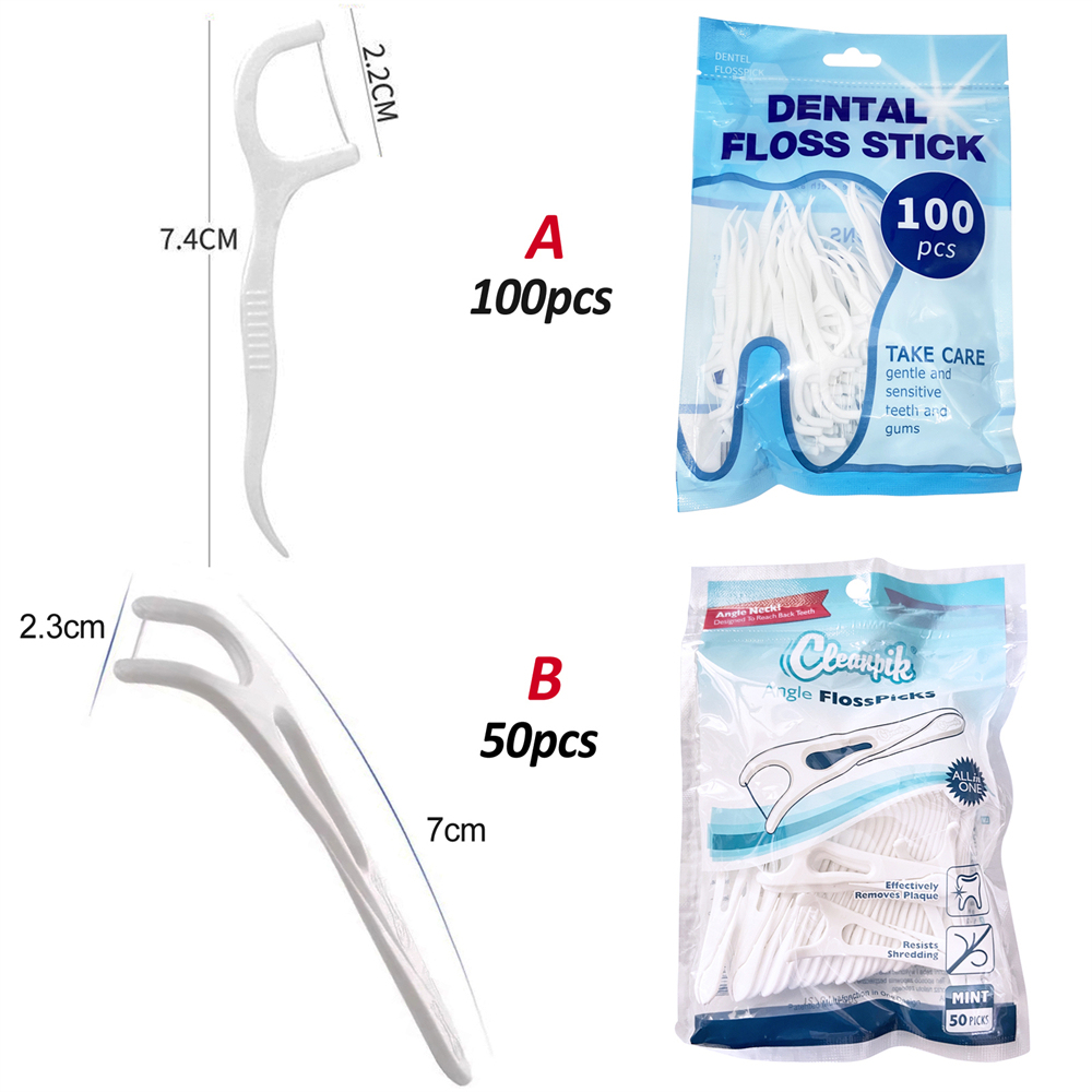 Dental Floss Sticks Interdental Tooth Harps Teeth Picks Oral Plaque Care