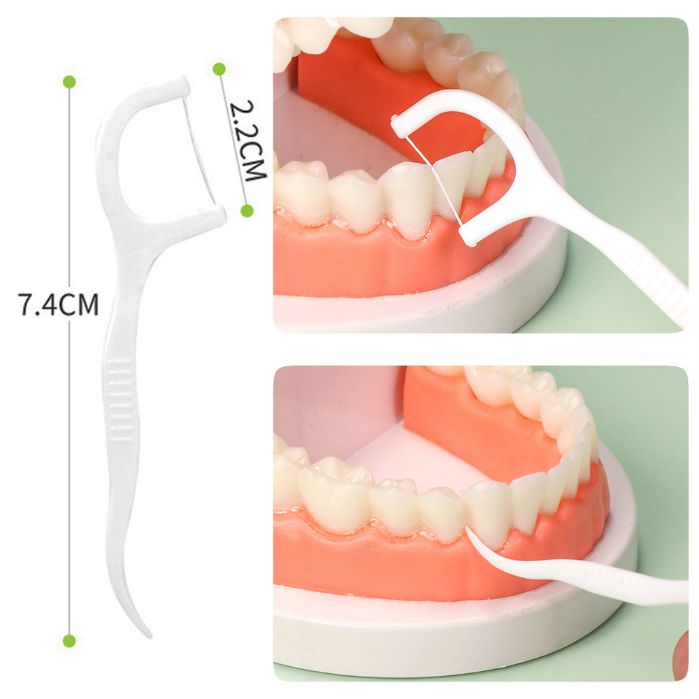 Dental Floss Sticks Interdental Tooth Harps Teeth Picks Oral Plaque Care