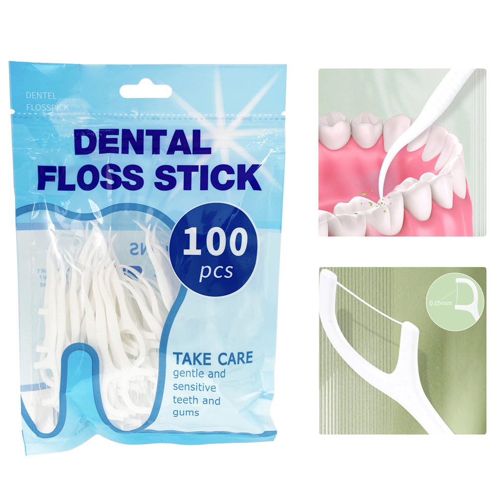 Dental Floss Sticks Interdental Tooth Harps Teeth Picks Oral Plaque Care