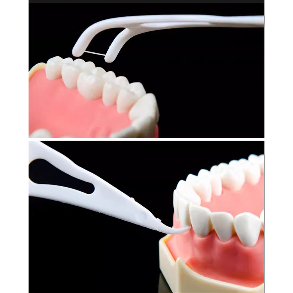 Dental Floss Sticks Interdental Tooth Harps Teeth Picks Oral Plaque Care