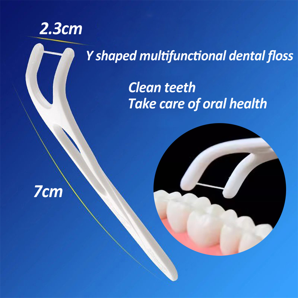 Dental Floss Sticks Interdental Tooth Harps Teeth Picks Oral Plaque Care
