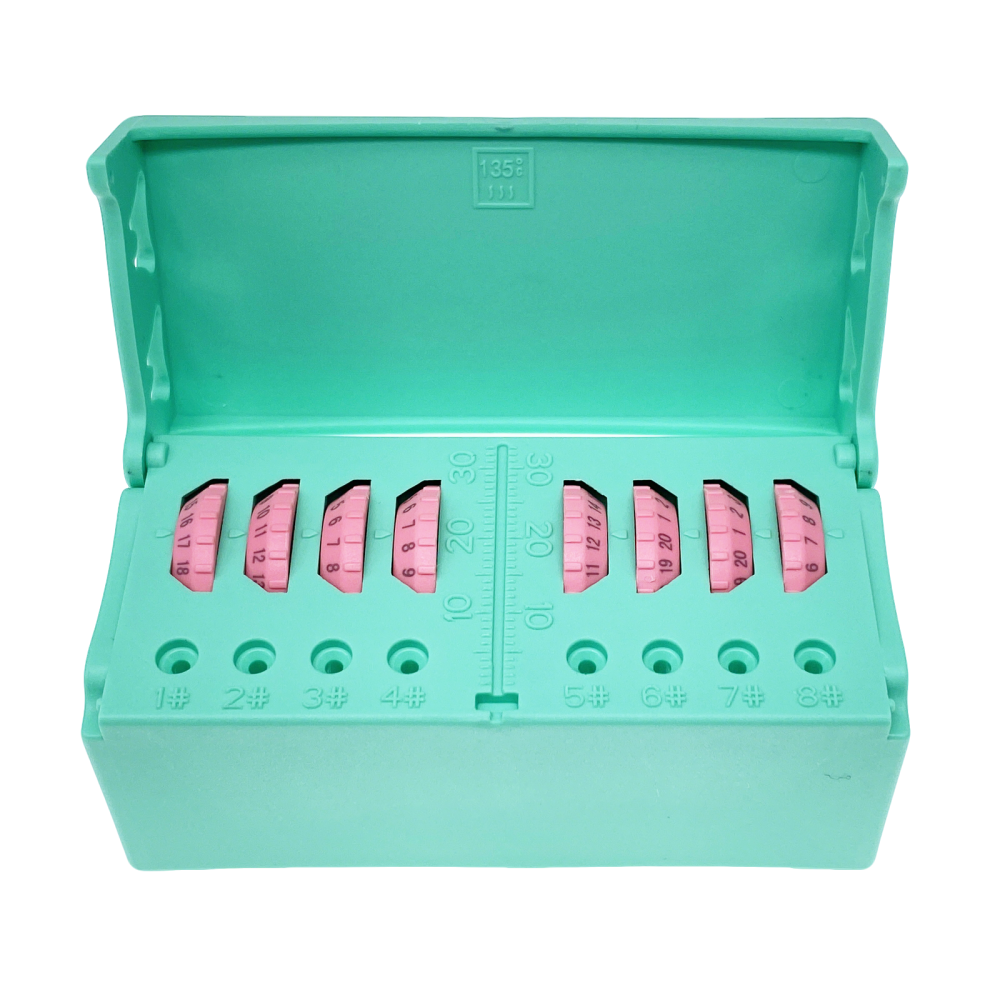 Dental 6/10/20 Hole Bur Endo Files Reamers Block Memory Holder Stand Disinfection Box