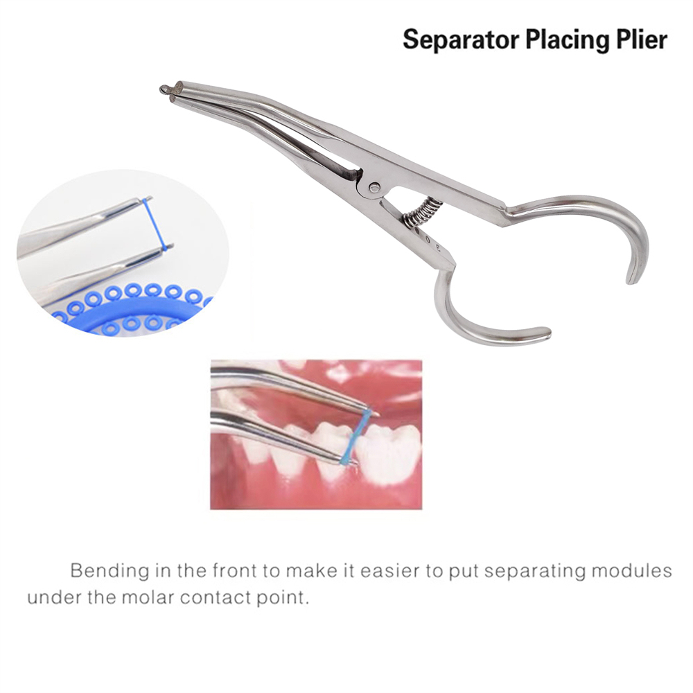 Dental Orthodontic Separator Placing Circle Pliers Elastic Ligature Ties Forcep