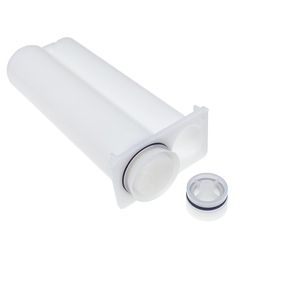 50ml 1:1/2:1 Epoxy Gun Adhesive Cartridge PP Dual Cartridge White Piston