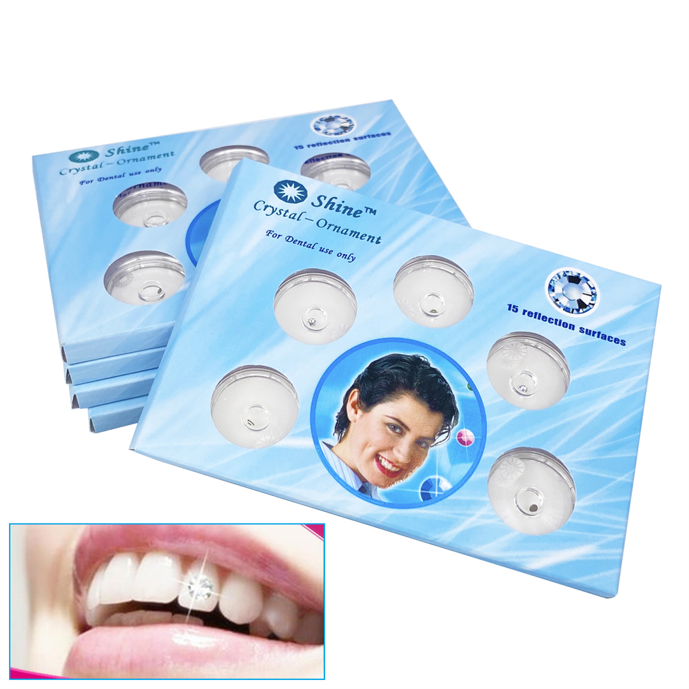 Dental Oral Teeth Diamond Tooth Gems Crystal Ornaments Jewelry 2.0mm 5Pcs/Pack