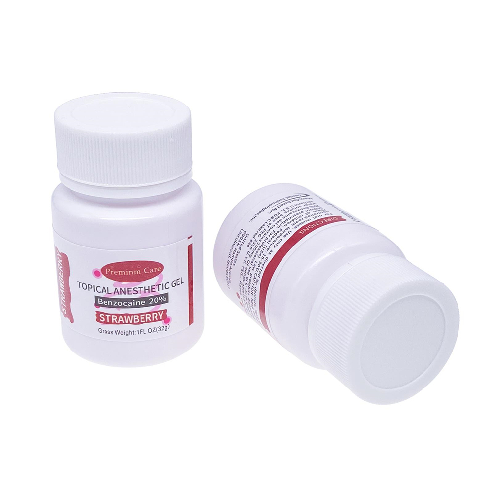 Dental Topical Anesthetic Gel 20% Benzocaine 1 FL oz Jar, Strawberry
