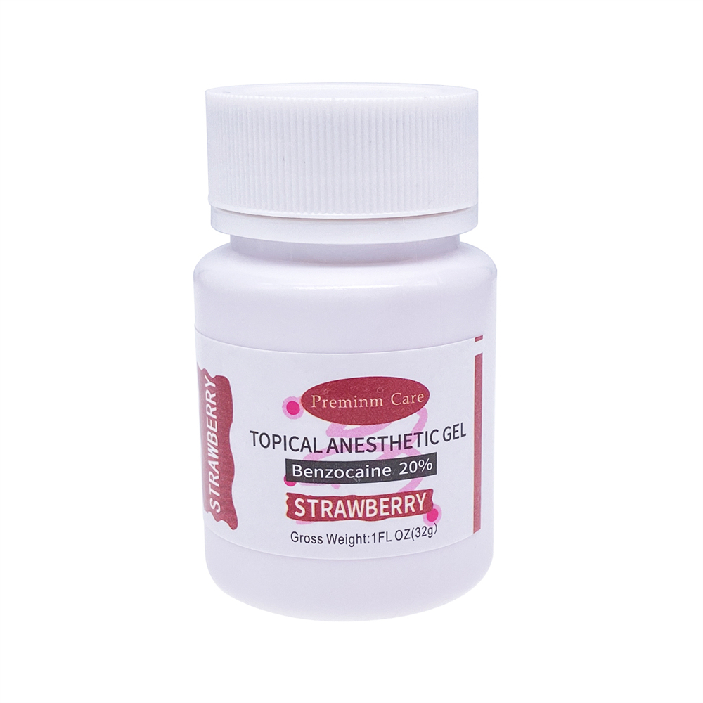 Dental Topical Anesthetic Gel 20% Benzocaine 1 FL oz Jar, Strawberry