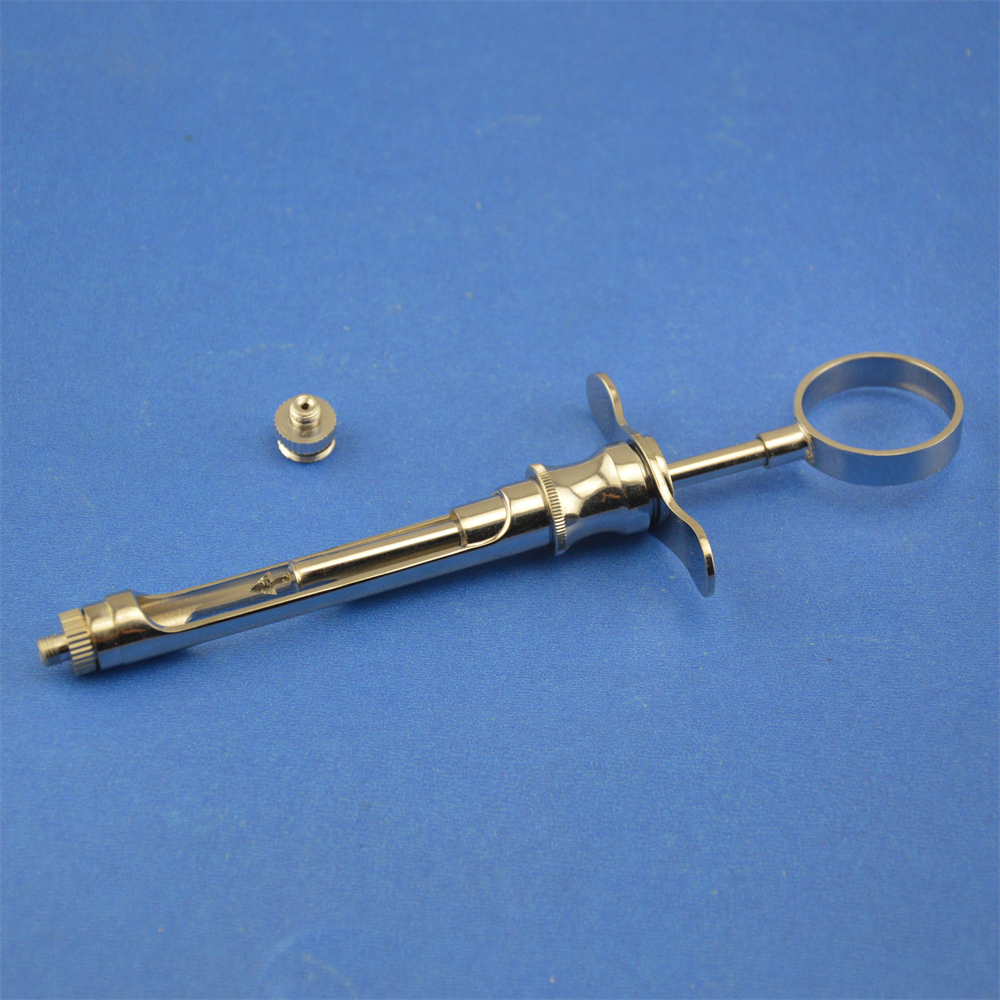 Dental Stainless Steel Anesthesia Aspirating Syringes 1.8CC Instruments