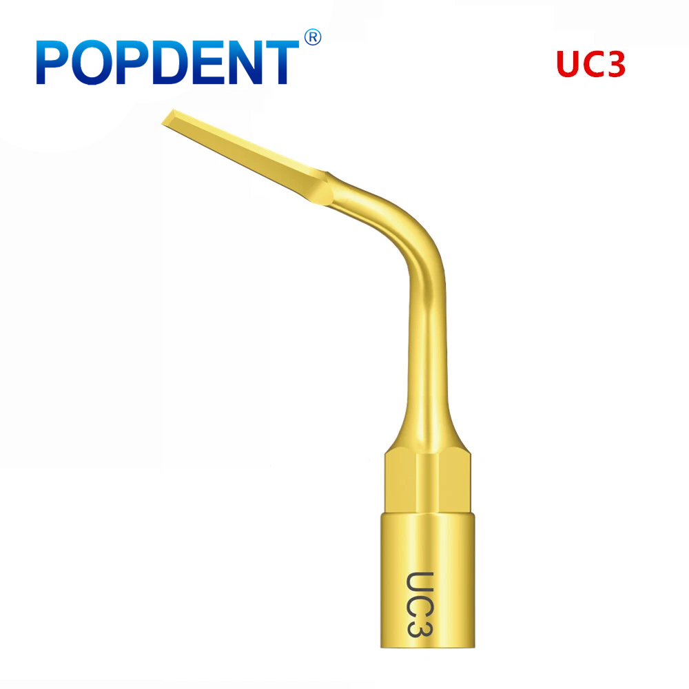 POPDENT Dental Piezo Scaler Ultrasonic Bone Surgery U Tips Fit NSK Woodpecker US-II LED