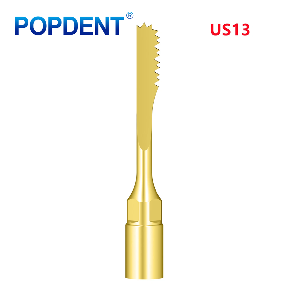 POPDENT Dental Piezo Scaler Ultrasonic Bone Surgery U Tips Fit NSK Woodpecker US-II LED