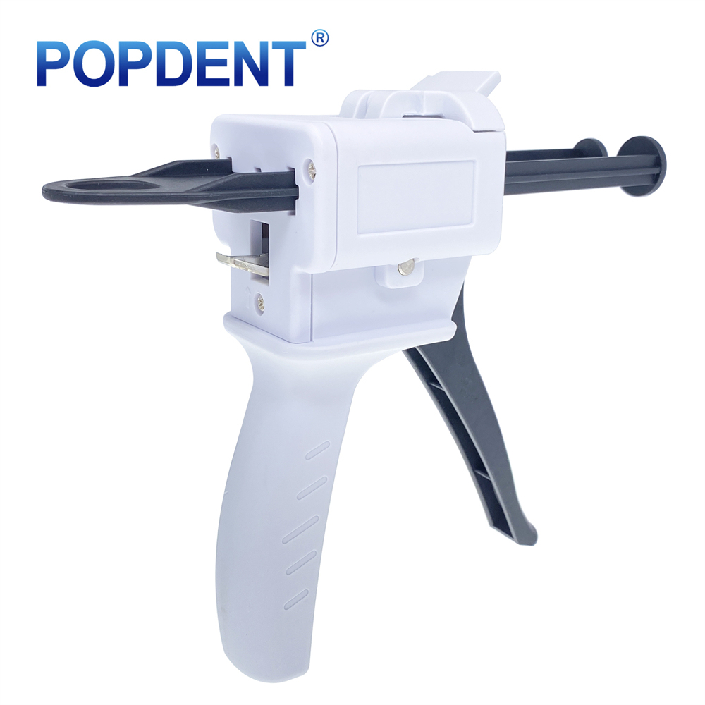 POPDENT Dental 1:1/2:1 Impression Material Dispensing Gun Caulking Dispenser 50ml
