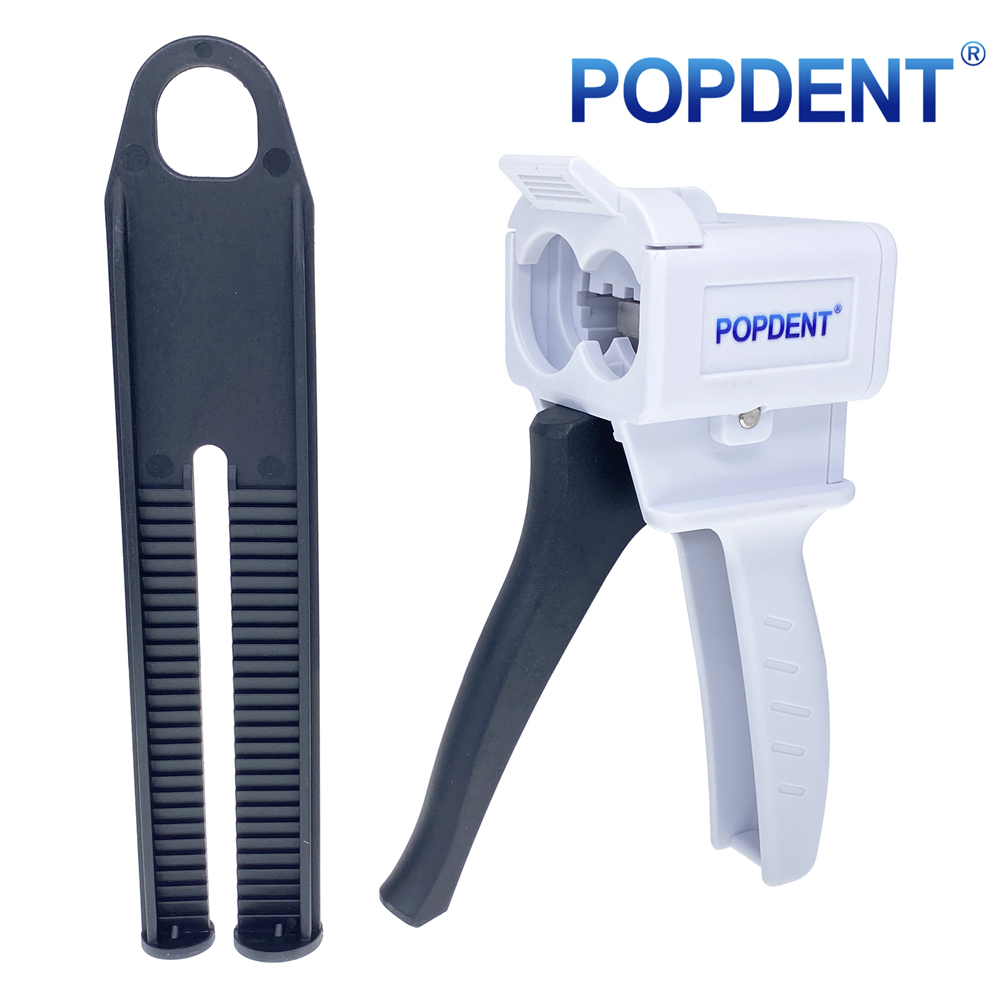POPDENT Dental 1:1/2:1 Impression Material Dispensing Gun Caulking Dispenser 50ml