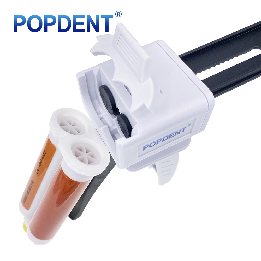POPDENT Dental 1:1/2:1 Impression Material Dispensing Gun Caulking Dispenser 50ml