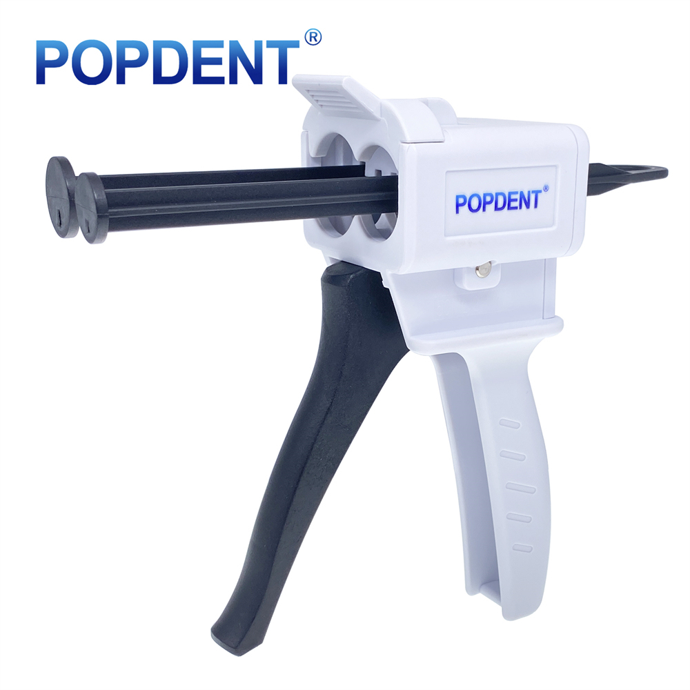 POPDENT Dental 1:1/2:1 Impression Material Dispensing Gun Caulking Dispenser 50ml