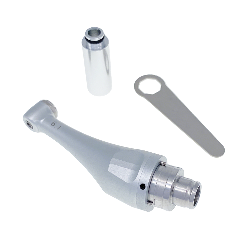 Dental 6:1 Reduction Contra Angle Handpiece Head Push Button For fit WOODPECKER