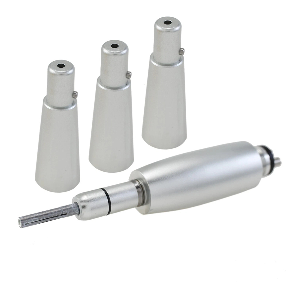 Dental Hygiene Prophy Handpiece Air Motor 4 Holes + 3 Nose Cones 360° Swivel