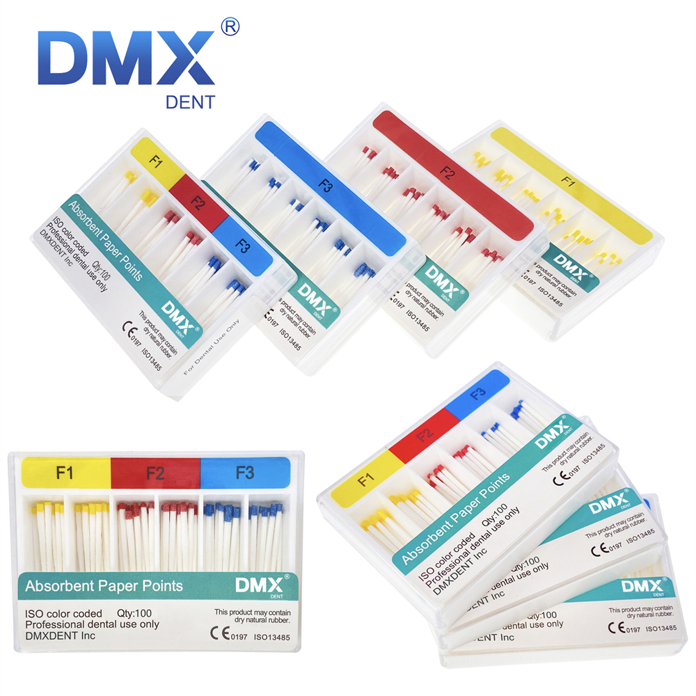 DMXDENT Endodontic Absorbent Paper Points Taper 0.06 F1-F3