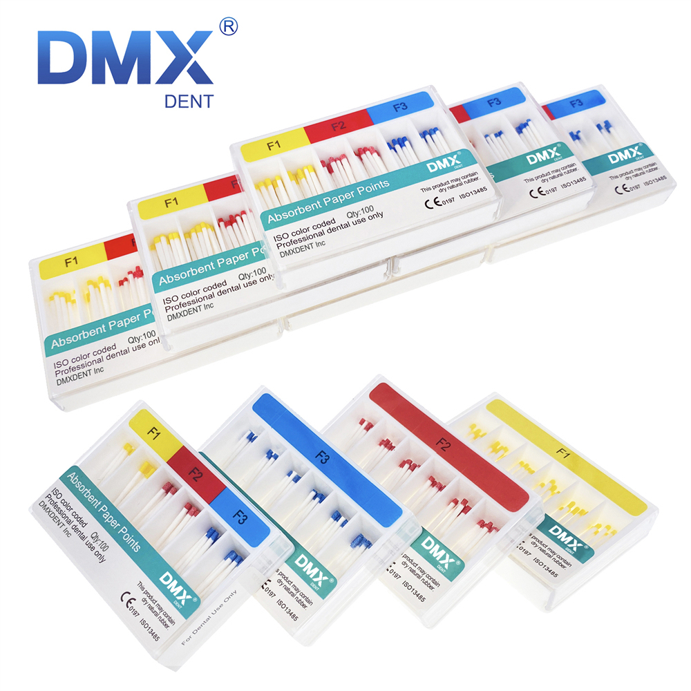 DMXDENT Endodontic Absorbent Paper Points Taper 0.06 F1-F3
