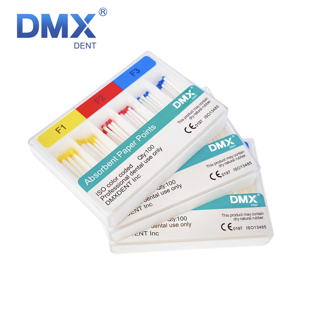 DMXDENT Endodontic Absorbent Paper Points Taper 0.06 F1-F3
