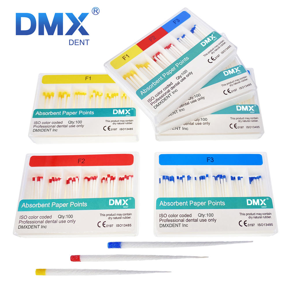DMXDENT Endodontic Absorbent Paper Points Taper 0.06 F1-F3