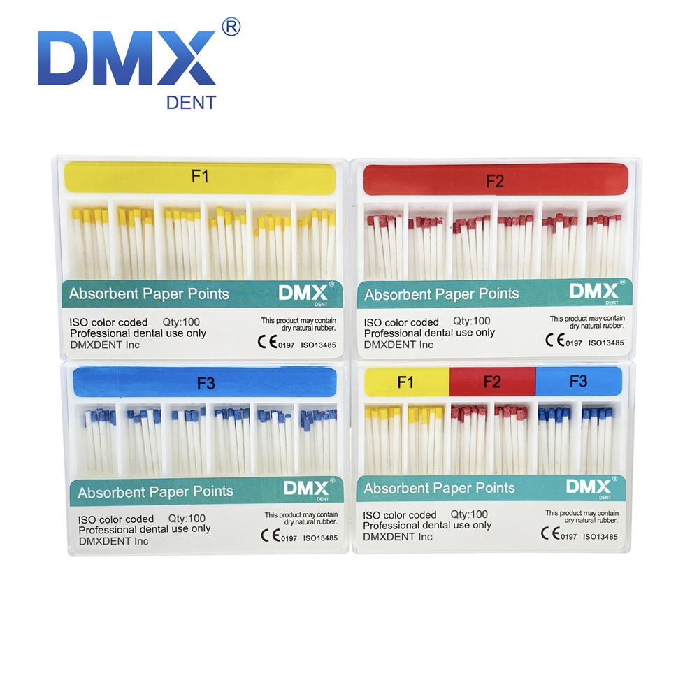 DMXDENT Endodontic Absorbent Paper Points Taper 0.06 F1-F3