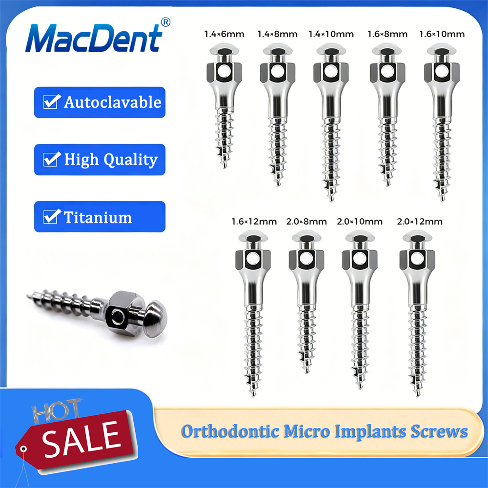 Dental Orthodontic Mini-Screw Anchorage Self Drilling Screw Titanium Implants
