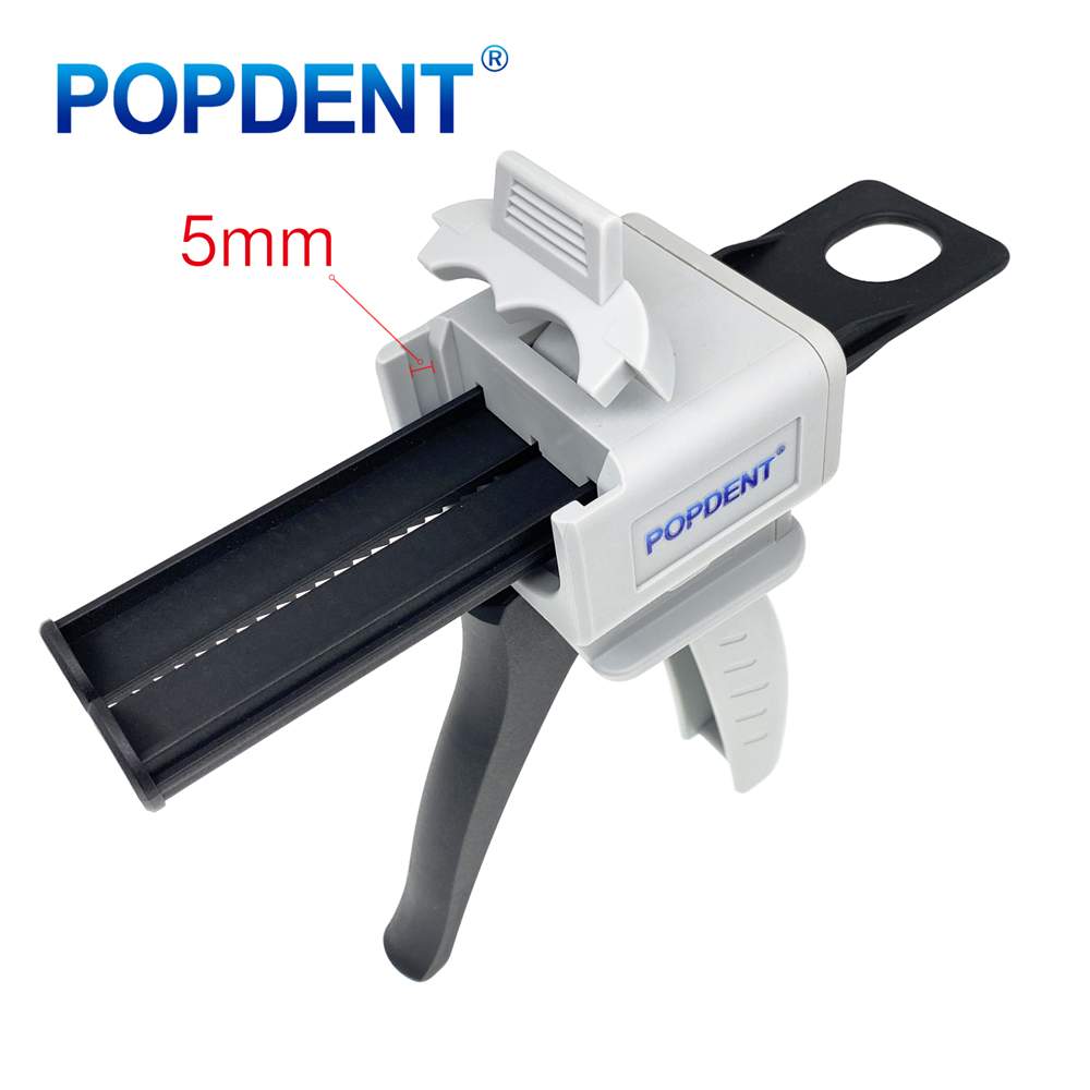 POPDENT Dental 1:1/2:1 Impression Material Dispensing Gun Caulking Dispenser 50ml