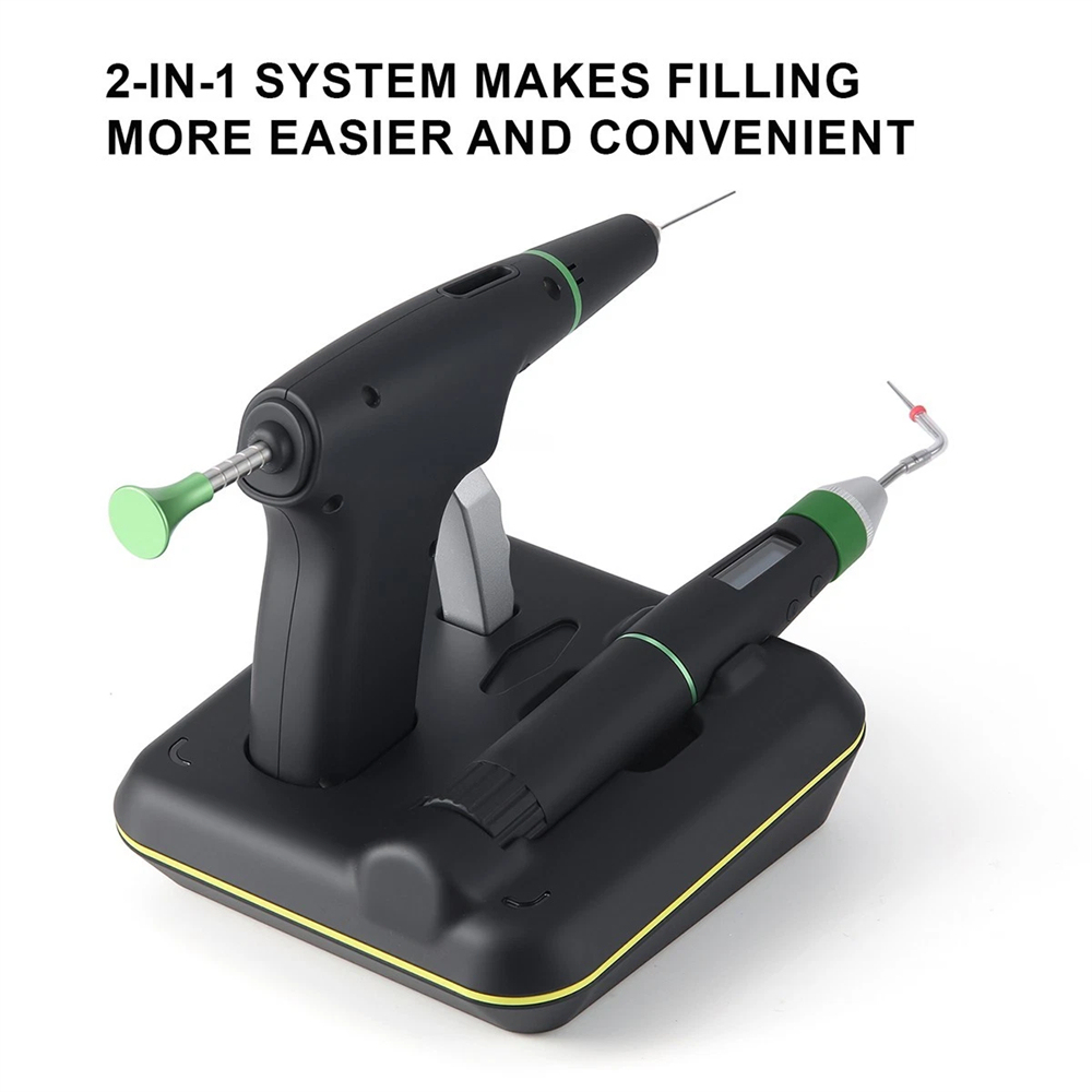 Dental Cordless Endo Gutta Percha Obturation System Heated Gun Pen Tips Kit