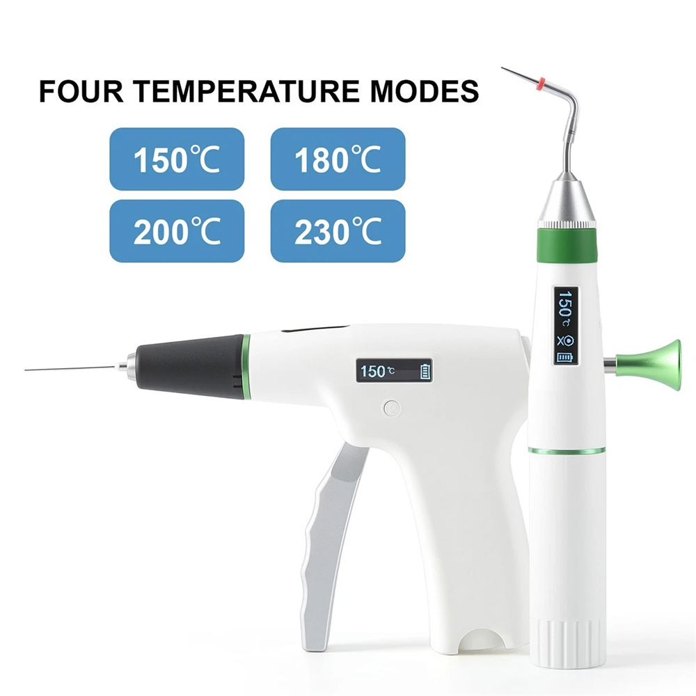 Dental Cordless Endo Gutta Percha Obturation System Heated Gun Pen Tips Kit