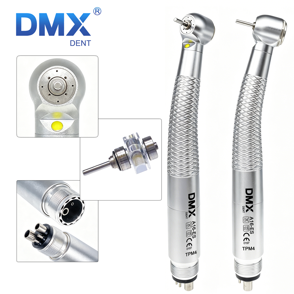 DMXDENT A16-ES TPB2 / TPM4 Dental LED E-generator High Speed Air Turbine Handpiece Fit COXO