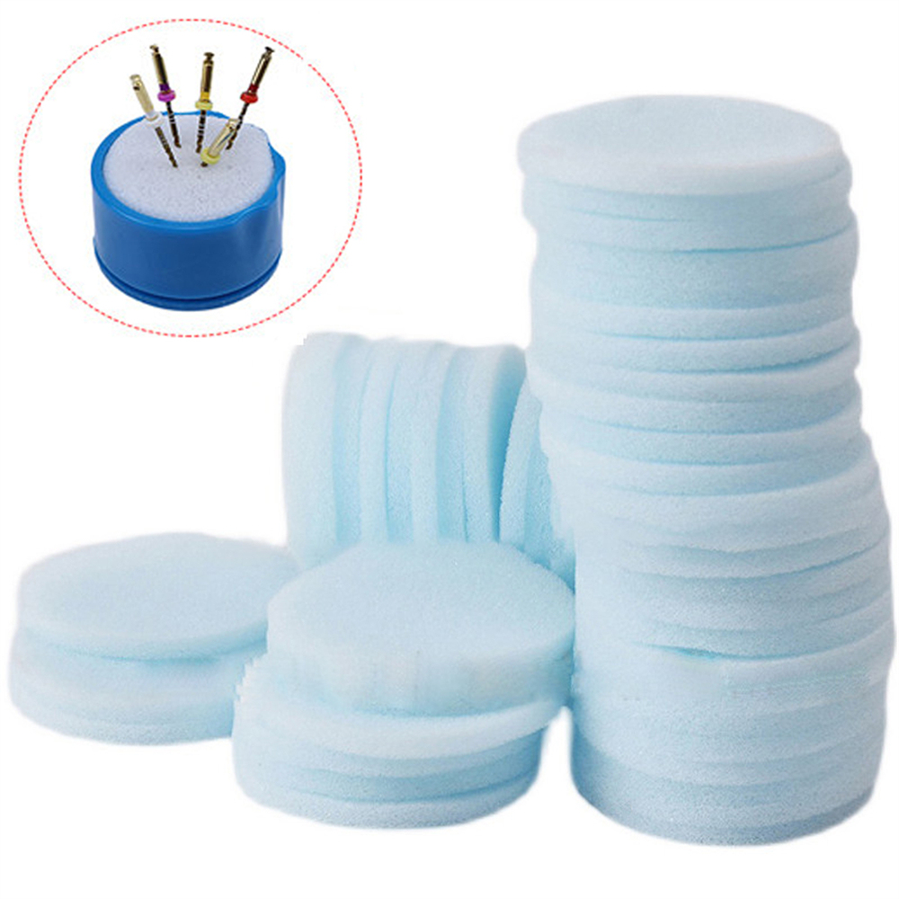 Dental Disposable Sponges Foam Blue For Endo File Clean Stand Insert Replacement