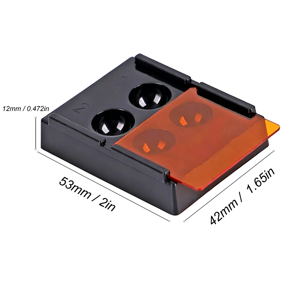 4 Holes Dental Shading Light Storage Box Composite Resin Mixing Light-Proof Case