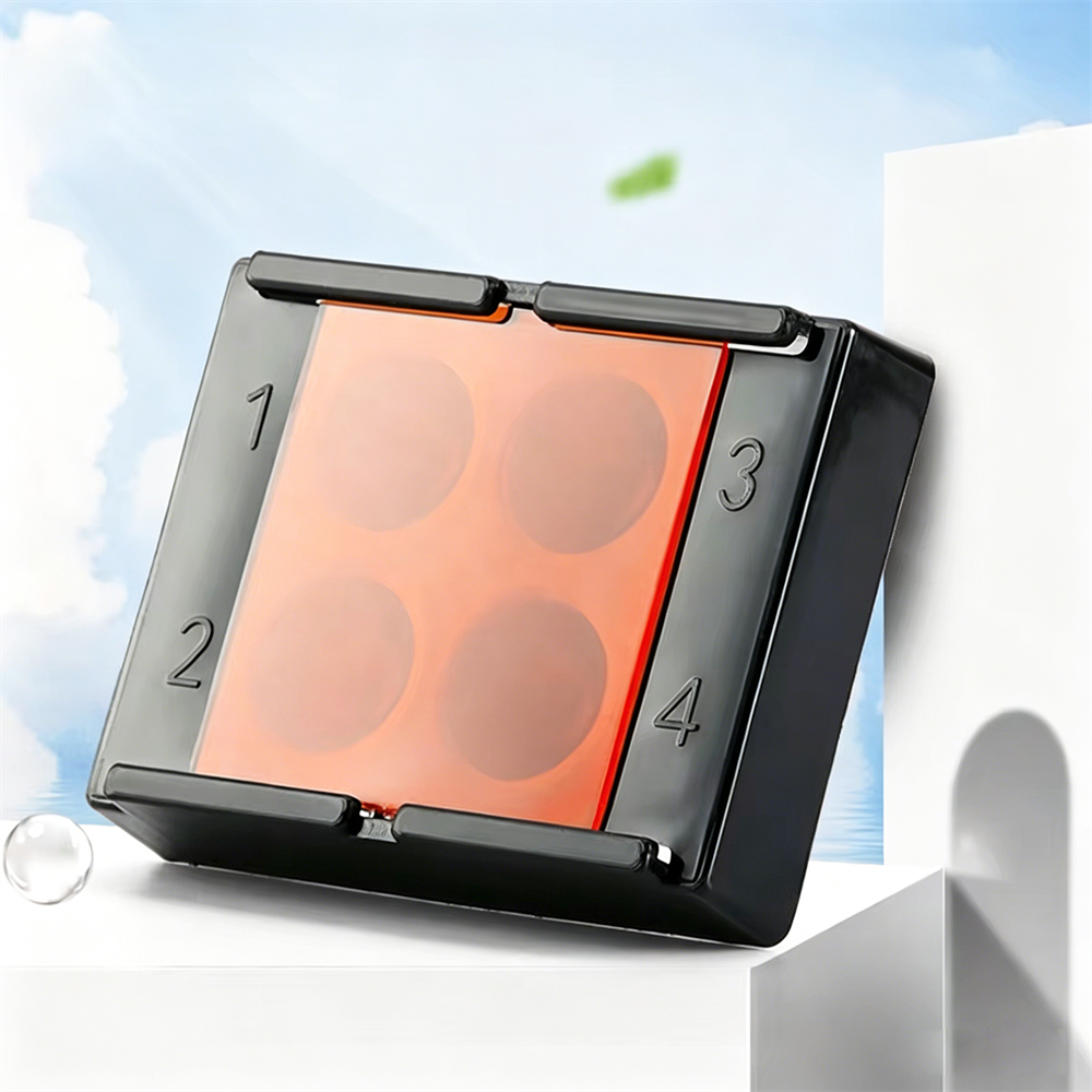 4 Holes Dental Shading Light Storage Box Composite Resin Mixing Light-Proof Case
