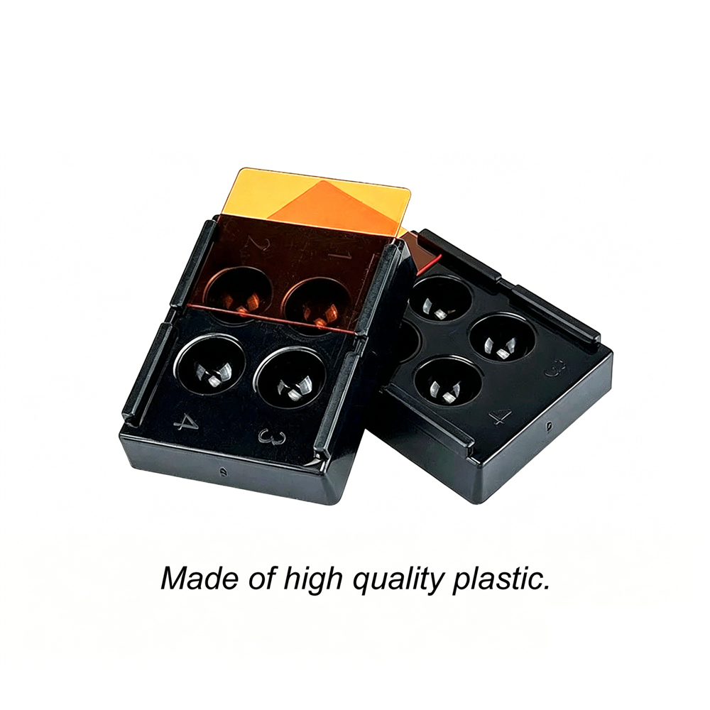 4 Holes Dental Shading Light Storage Box Composite Resin Mixing Light-Proof Case
