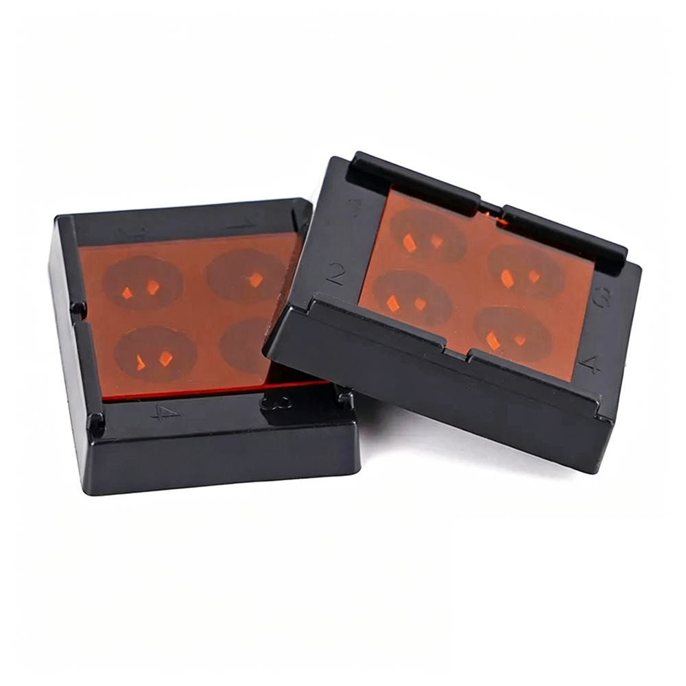 4 Holes Dental Shading Light Storage Box Composite Resin Mixing Light-Proof Case