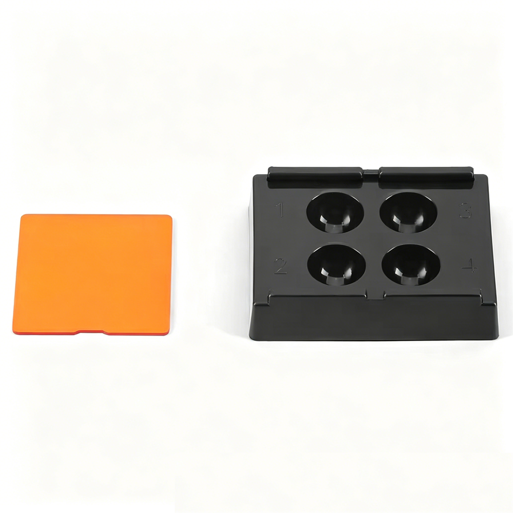 4 Holes Dental Shading Light Storage Box Composite Resin Mixing Light-Proof Case