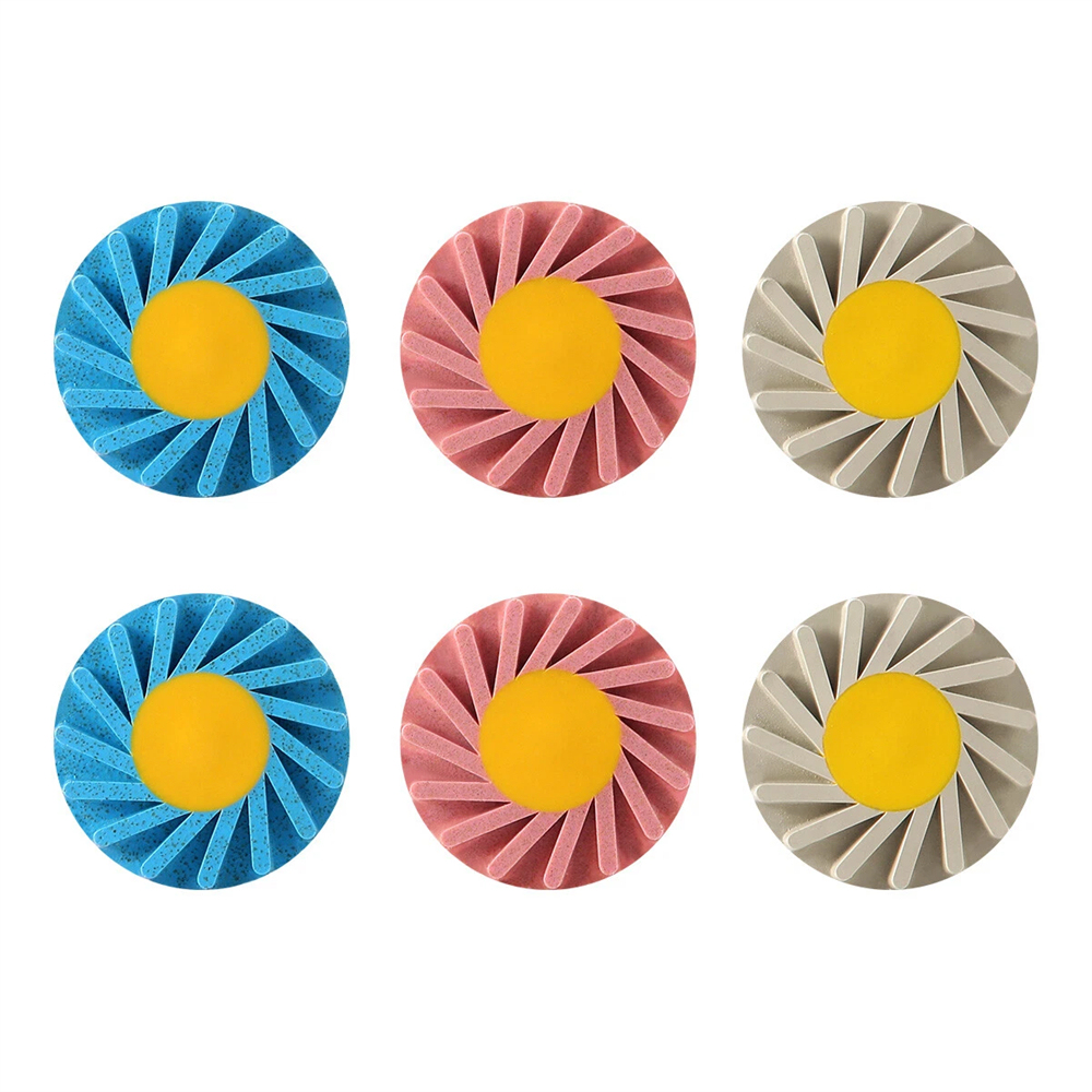 Dental Porcelain Zirconia Grinding Polishing Wheel Kit RA 2.35mm Rubber Diamond