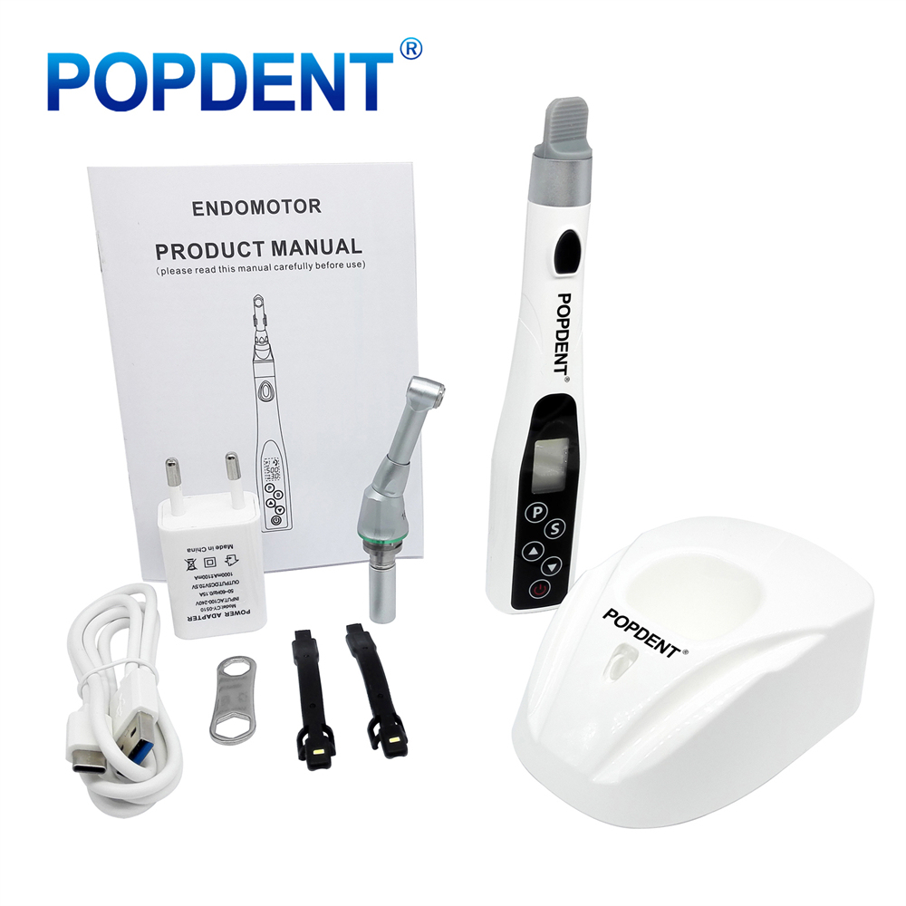 POPDENT Dental LED Cordless Endo Motor Root Canal Endodontic​s Treatment 16:1 handpiece