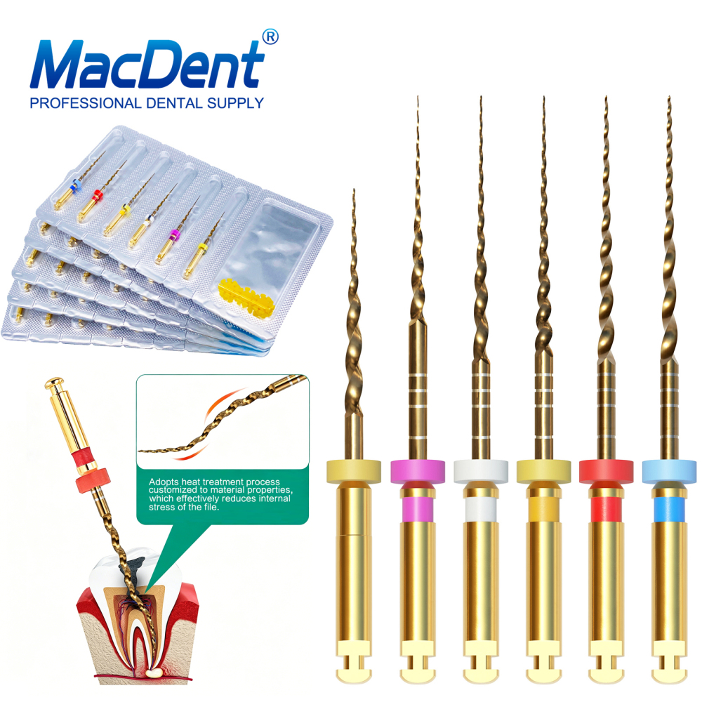 MacDent Dental Endodontic Rotary Endo Root Canal File X-Pro Gold Taper SX-F3