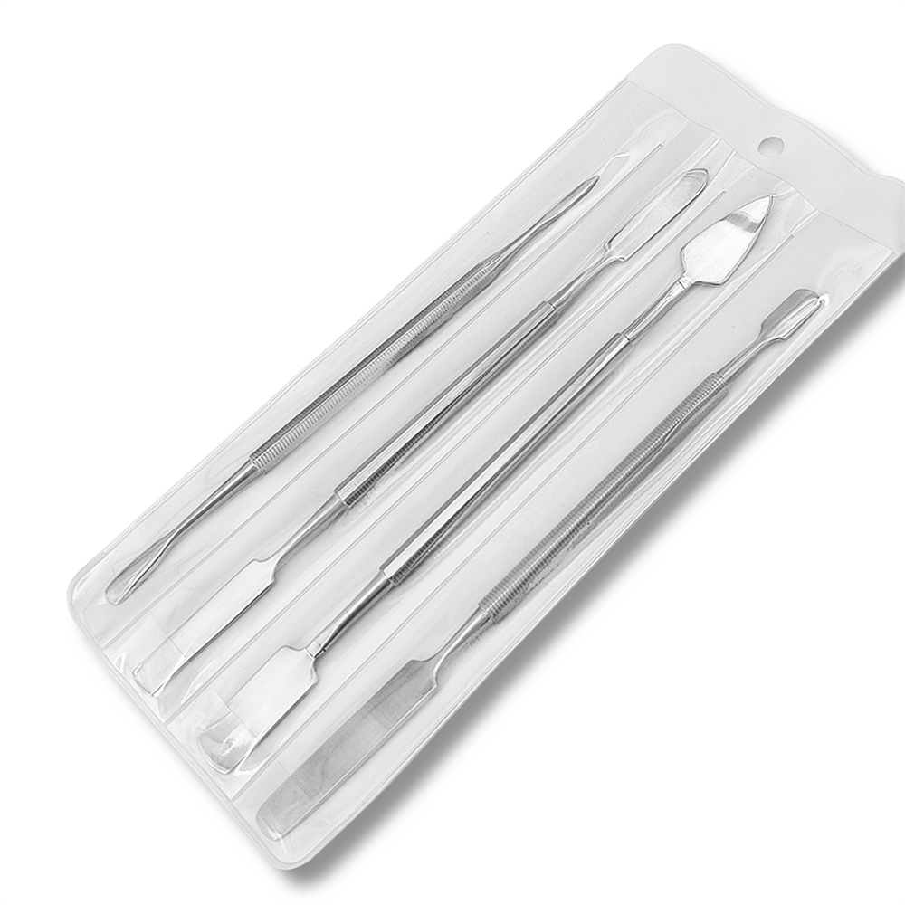 Metal Spatula 4 Piece Set Tools Dental Carver Wax Surgical Instruments