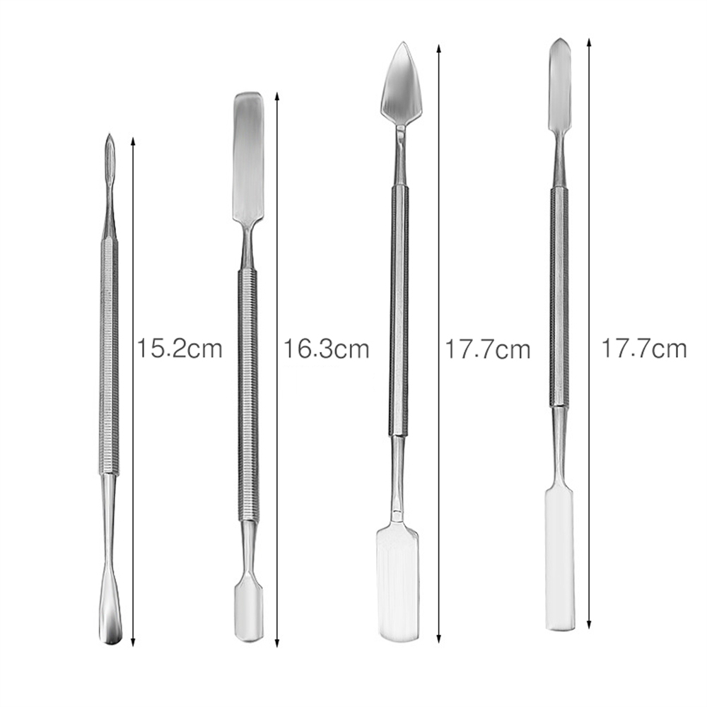 Metal Spatula 4 Piece Set Tools Dental Carver Wax Surgical Instruments