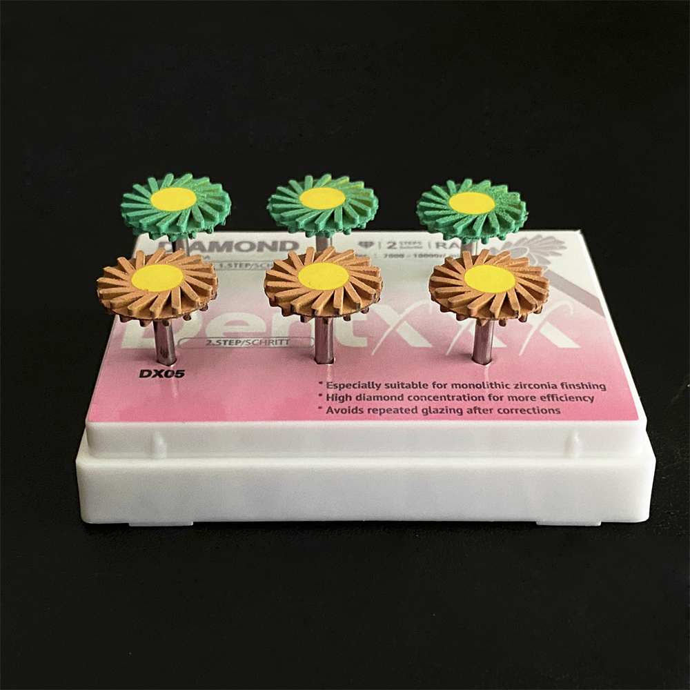 Dental Composite Polishing Wheel Kit 2-Step Polishing Diamond System RA Disc