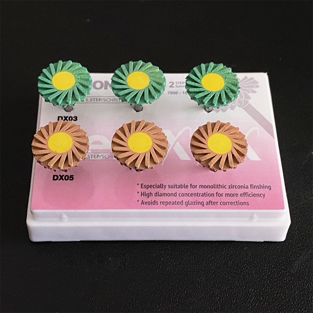 Dental Composite Polishing Wheel Kit 2-Step Polishing Diamond System RA Disc