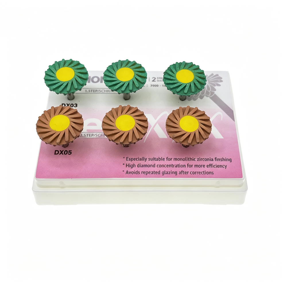 Dental Composite Polishing Wheel Kit 2-Step Polishing Diamond System RA Disc