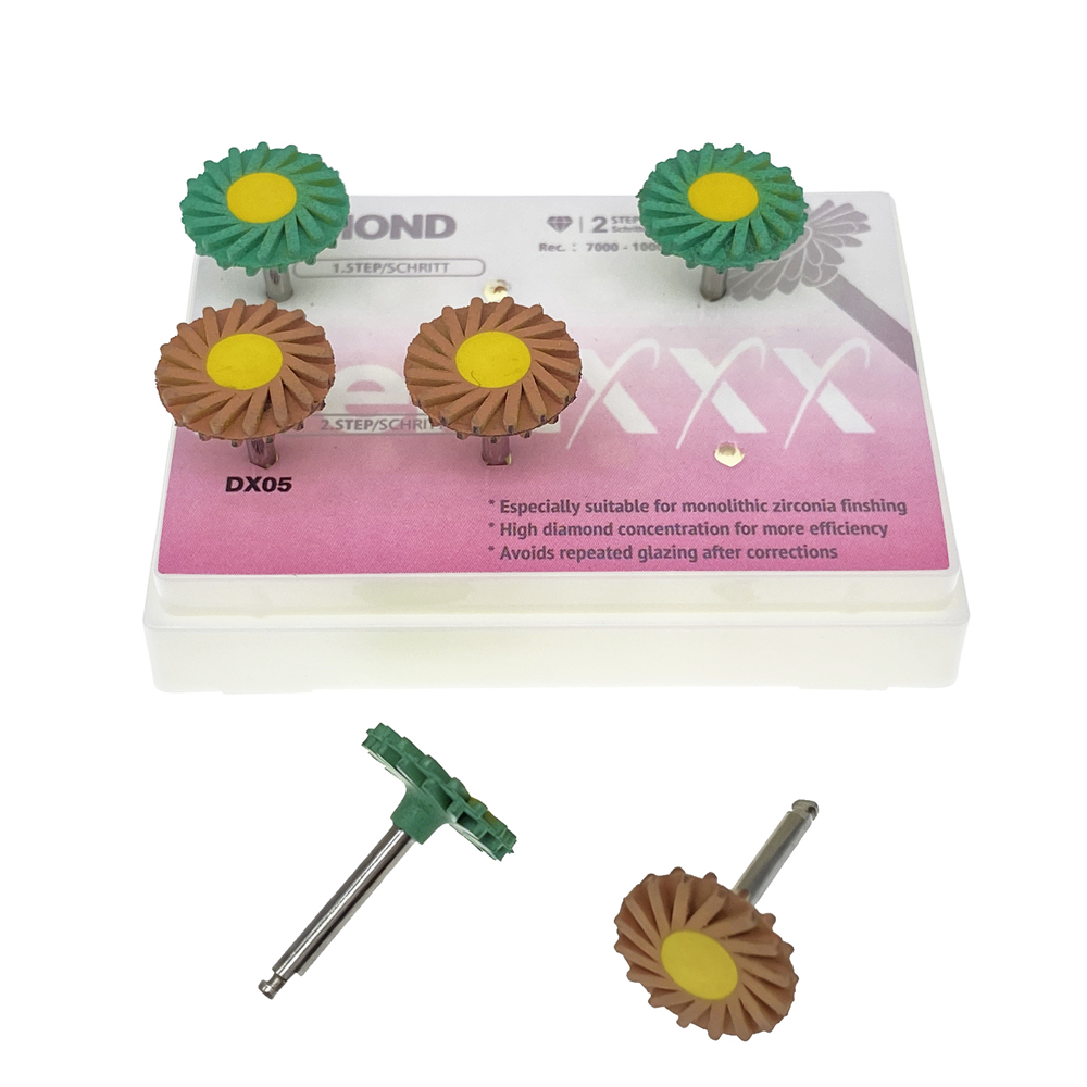 Dental Composite Polishing Wheel Kit 2-Step Polishing Diamond System RA Disc