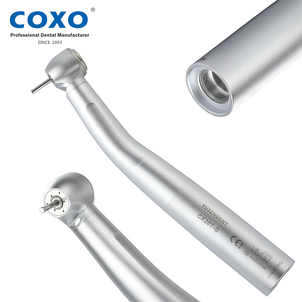 COXO YUSENDENT CX207-G Dental Fiber Optic High Speed Handpiece  fit KaVo Multiflex NSK Phatelus LED Coupler