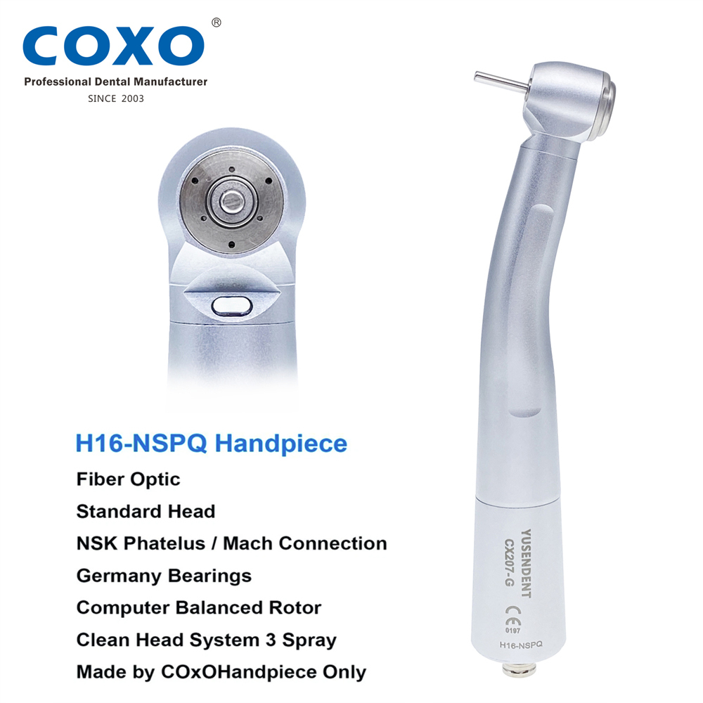 COXO YUSENDENT CX207-G Dental Fiber Optic High Speed Handpiece  fit KaVo Multiflex NSK Phatelus LED Coupler
