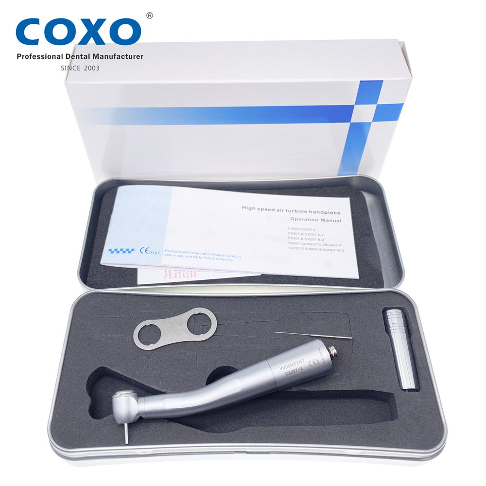 COXO YUSENDENT CX207-G Dental Fiber Optic High Speed Handpiece  fit KaVo Multiflex NSK Phatelus LED Coupler