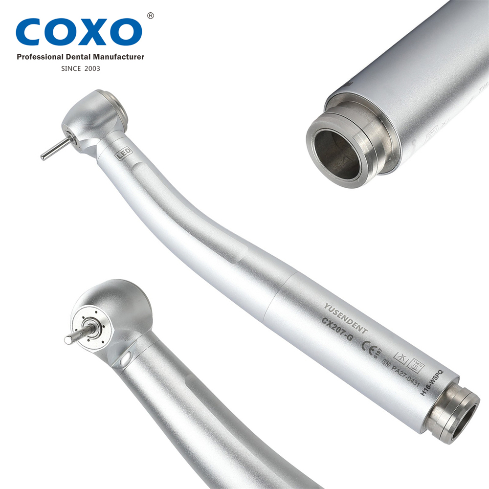 COXO YUSENDENT CX207-G Dental Fiber Optic High Speed Handpiece  fit KaVo Multiflex NSK Phatelus LED Coupler